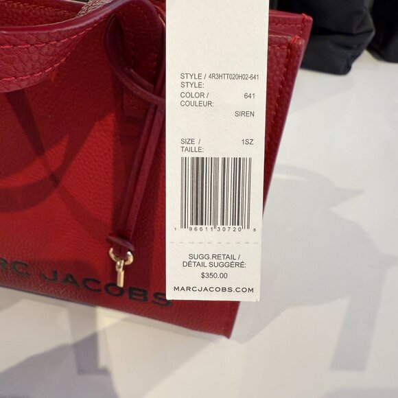 MARC JACOBS 4R3HTT020H02 Mini Grind Leather Tote IN Siren - Picture 5 of 5